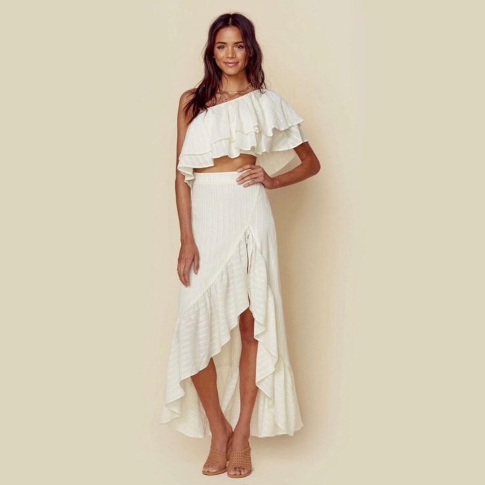 NWT Show Me Your Mumu Salsa Skirt Sparkle Sand